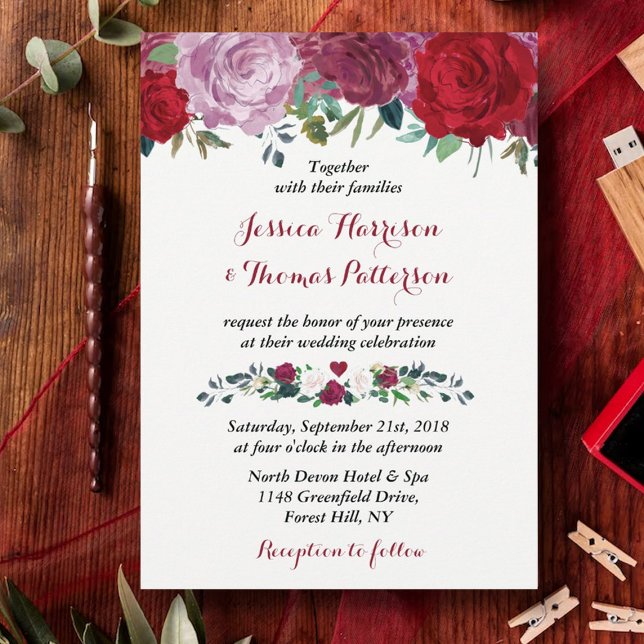 The Romantic Floral Wedding Collection Invitation (Creator Uploaded)