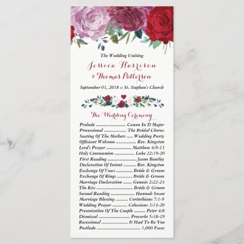 The Romantic Floral Wedding Collection Program