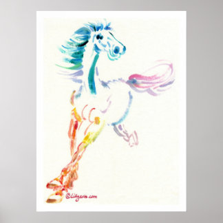 The Romping Horse Print and Poster