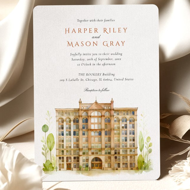 THE ROOKERY Chicago Wedding Invitation (Creator Uploaded)