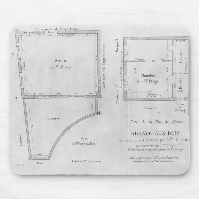 The Rooms of Madame Recamier Mouse Pad (Front)