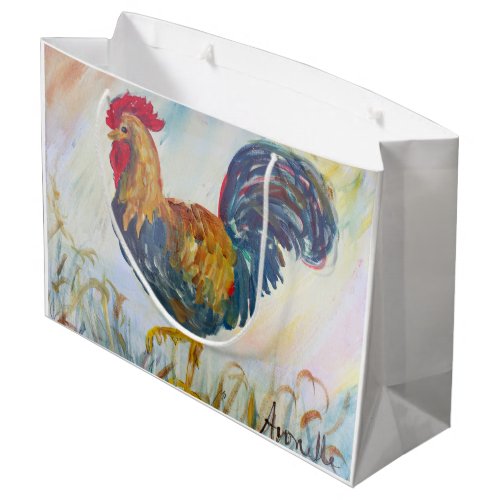 The Rooser on White Large Gift Bag