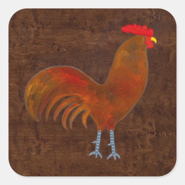 The Rooster 2009 Square Sticker (Front)