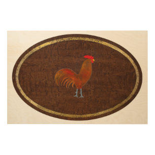 The Rooster 2009 Wood Wall Decor