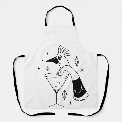 The Rooster Drinks a Cocktail Apron