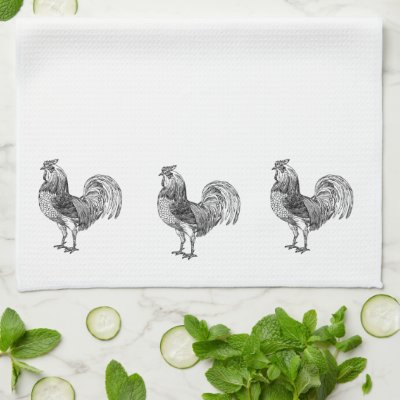 The Rooster  Kitchen Towel