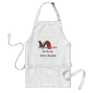 The Rooster May Crow Apron