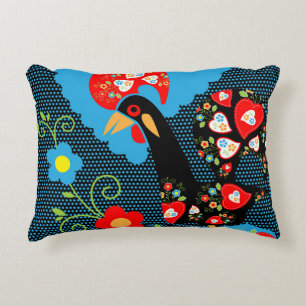 The Rooster of Portugal  Accent Pillow