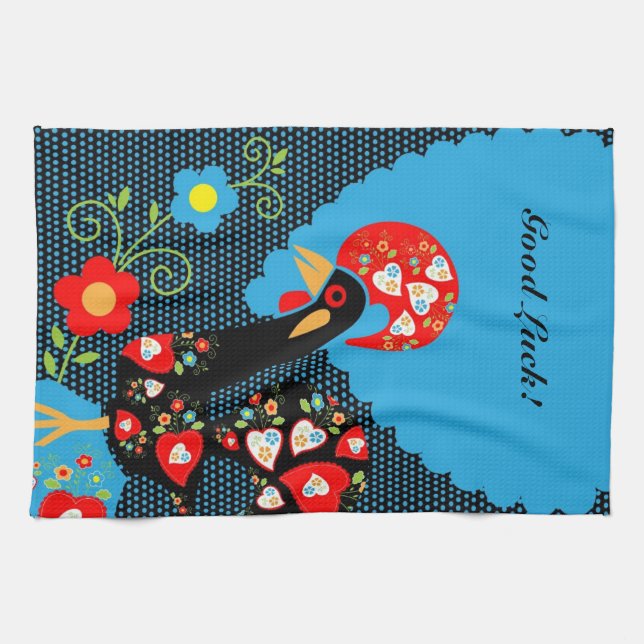 The Rooster of Portugal Kitchen Towel (Horizontal)