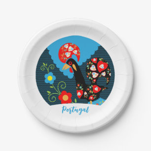 The Rooster of Portugal  Paper Plates