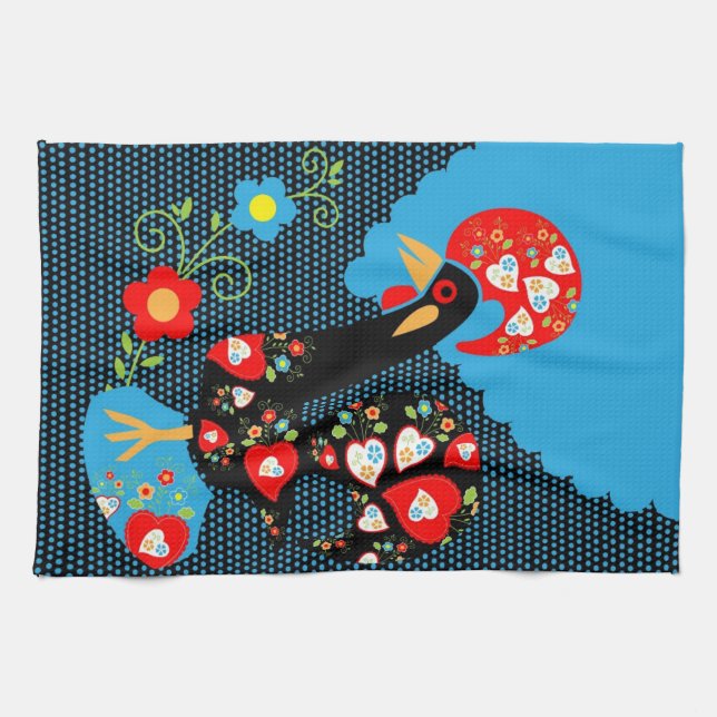 The Rooster of Portugal Towel (Horizontal)