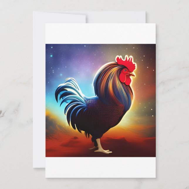 The Rooster  Thank You Card (Front)
