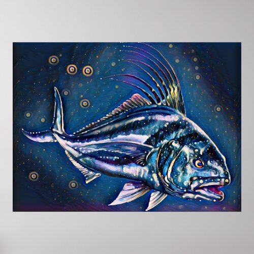 The Roosterfish Baja California Poster