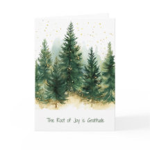 The Root of Joy Is Gratitude Forest Thank You Card