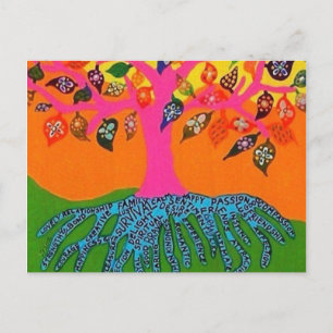 The Root Of Knowledge Tree Of Life Postcard