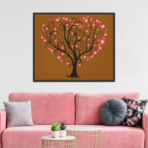 The Rooted Affection: A Harvest of Hearts Canvas Print