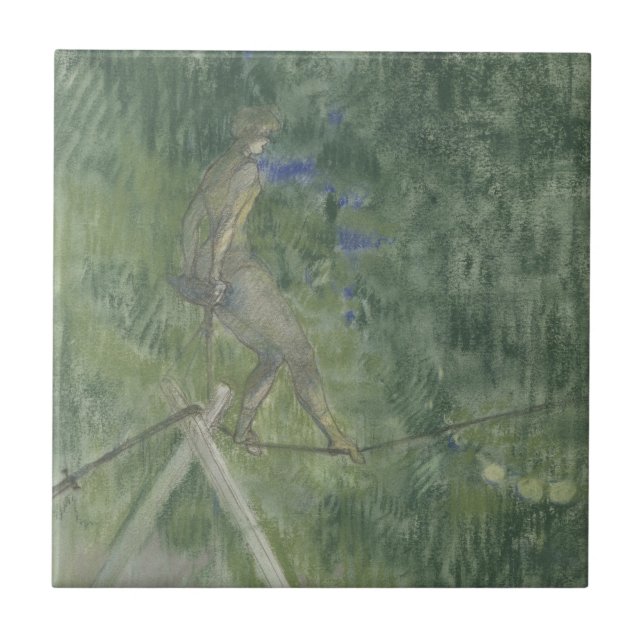 The Rope Dancer (pastel) Ceramic Tile (Front)