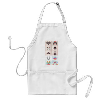 The Rorschach Test Ink Blots All 10 Plates 1-10 Adult Apron