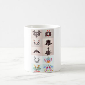 The Rorschach Test Ink Blots All 10 Plates 1-10 Coffee Mug