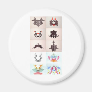 The Rorschach Test Ink Blots All 10 Plates 1-10 Magnet