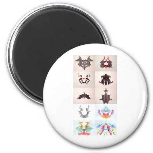 The Rorschach Test Ink Blots All 10 Plates 1_10 Magnet