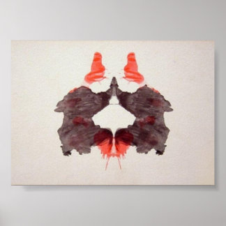 The Rorschach Test Ink Blots Plate 2 Poster
