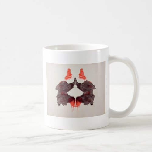 The Rorschach Test Ink Blots Plate 2 Two Humans Coffee Mug