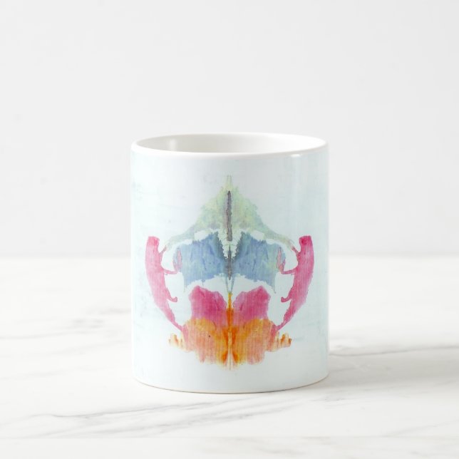 The Rorschach Test Ink Blots Plate 8 Animal Coffee Mug (Center)