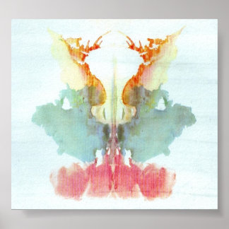 The Rorschach Test Ink Blots Plate 9 Poster
