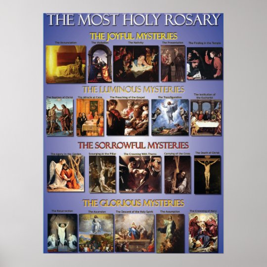 The Rosary Poster | Zazzle.com