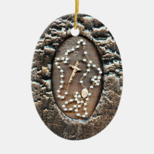 The Rosary & Prayer For Healing Ceramic Ornament