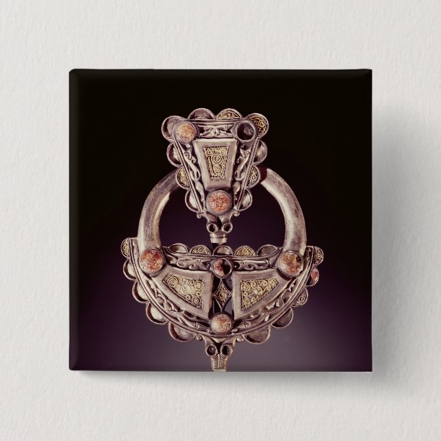 The Roscrea Brooch, from Roscrea Pinback Button (Front)