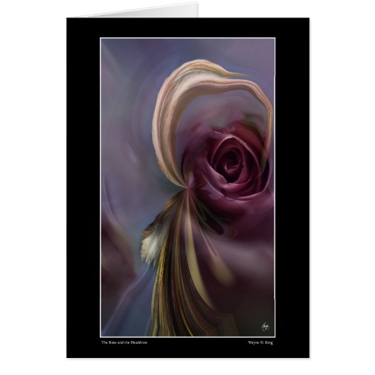 The Rose and the Headdress Card (Front)