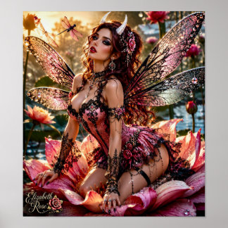 The Rose Dragonfly Demoness Poster
