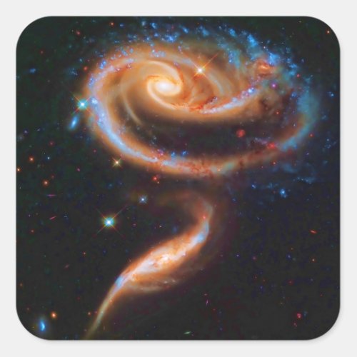 The Rose Galaxies Arp 273 Square Sticker