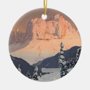 The Rose Garden of Saint Cyprian  Ceramic Ornament