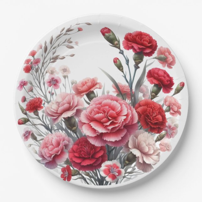The Rose Garden Paper Plates (Front)