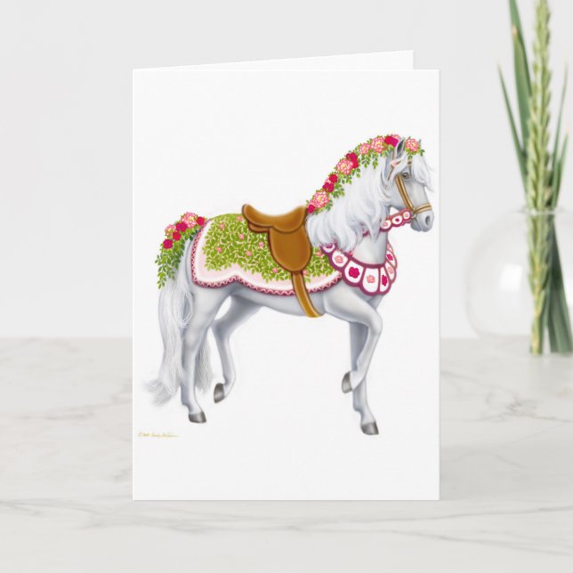 The Rose Horse Card (Front)