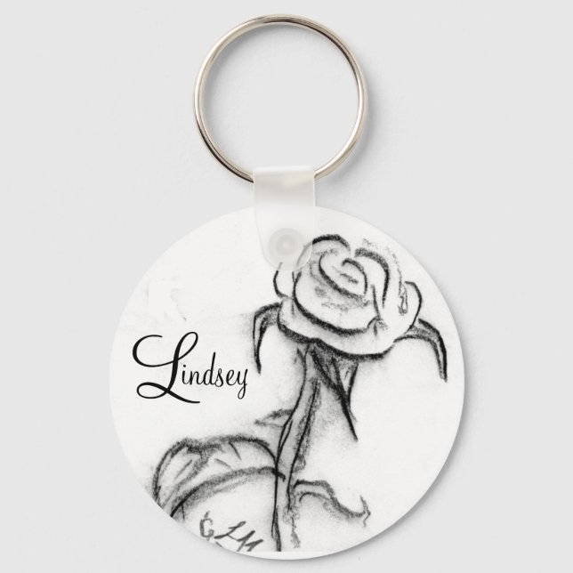 The rose  Lindsey Keychain (Front)