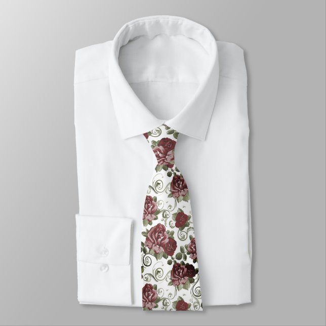 The Rose Neck Tie (Tied)