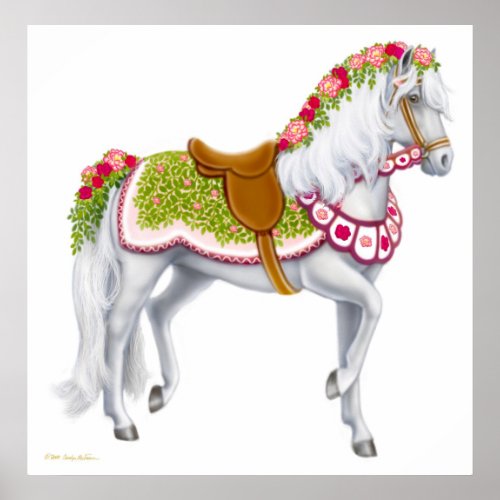The Rose Parade Horse Print
