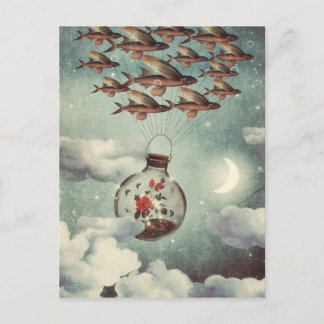 The Rose That Watnted To See The World Postcard