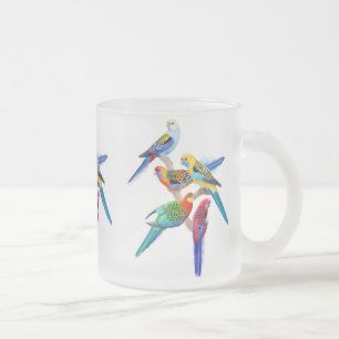 The Rosella Parrots Frosted Mug
