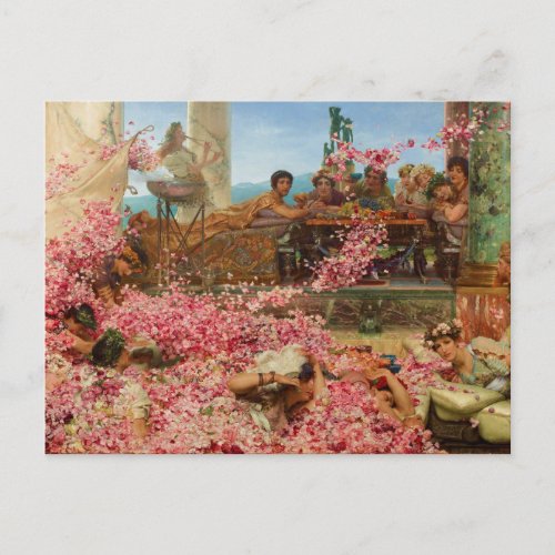 The Roses of Heliogabalus by Lawrence Alma_Tadema Postcard