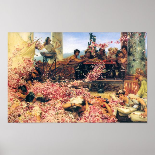 The Roses of Heliogabalus by Lawrence  Alma-Tadema Poster (Front)