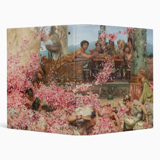 The Roses of Heliogabalus Sir Lawrence Alma-Tadema 3 Ring Binder (Background)