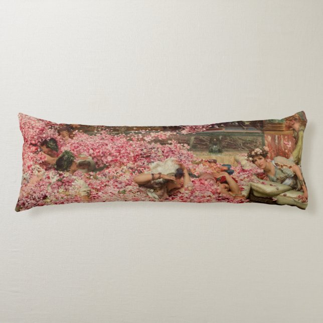 The Roses of Heliogabalus Sir Lawrence Alma-Tadema Body Pillow (Front)