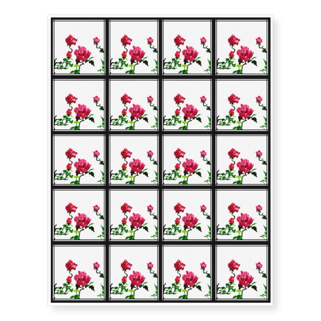 The Roses Temporary Tattoos (Front)