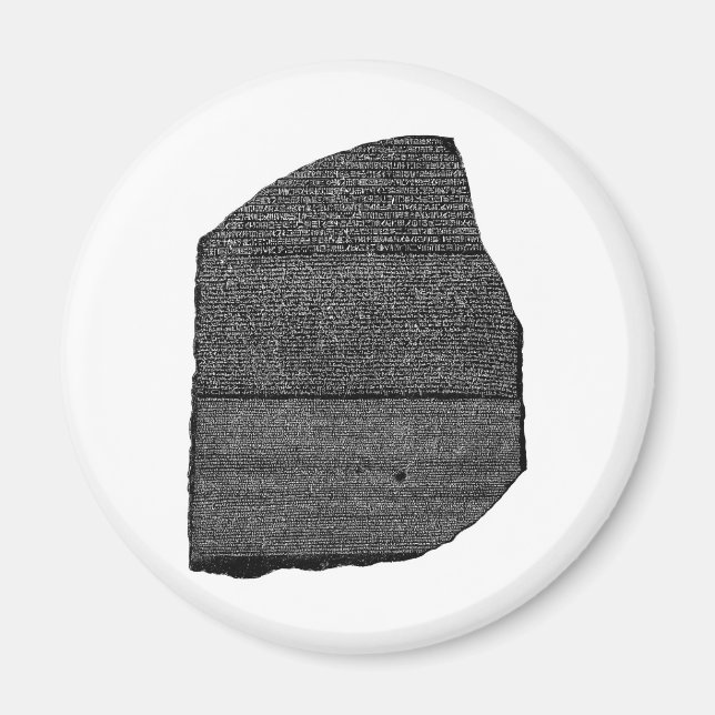 The Rosetta Stone Egyptian Granodiorite Stele Magnet (Front)