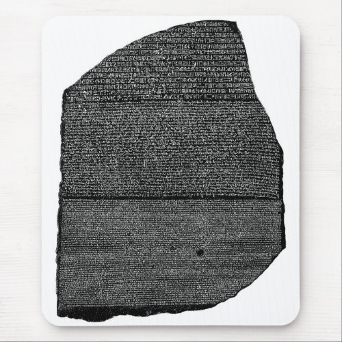 The Rosetta Stone Egyptian Granodiorite Stele Mouse Pad